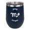Zodiac Constellations Stemless Stainless Steel Wine Tumbler - Navy - Single Sided (Personalized)