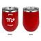 Zodiac Constellations Stainless Wine Tumblers - Red - Single Sided - Approval