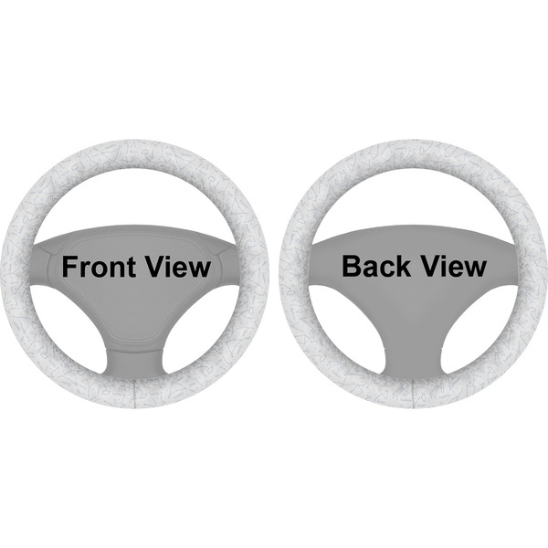 Zodiac Constellations Steering Wheel Cover- Front and Back
