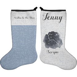 Zodiac Constellations Holiday Stocking - Double-Sided - Neoprene (Personalized)