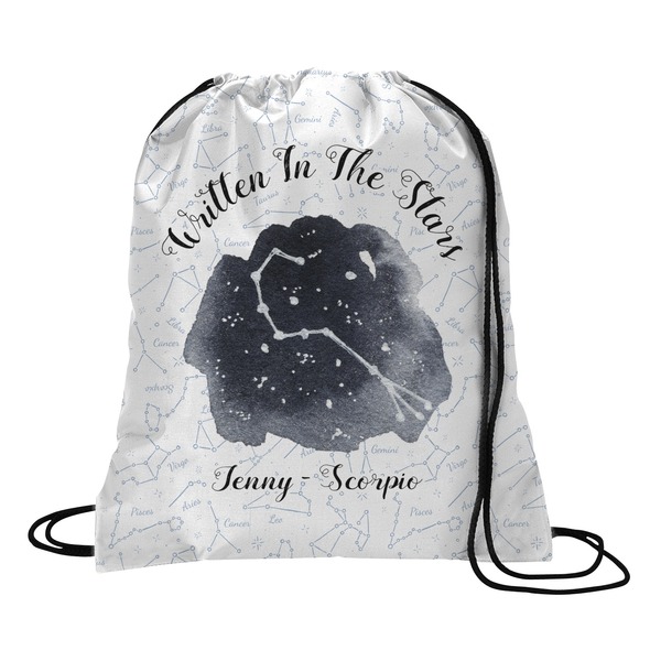 Custom Zodiac Constellations Drawstring Backpack - Large (Personalized)