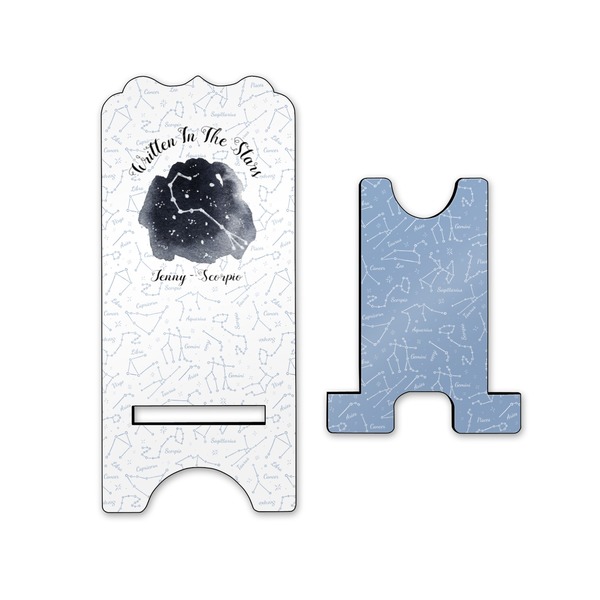 Zodiac Constellations Stylized Phone Stand - Front & Back - Small