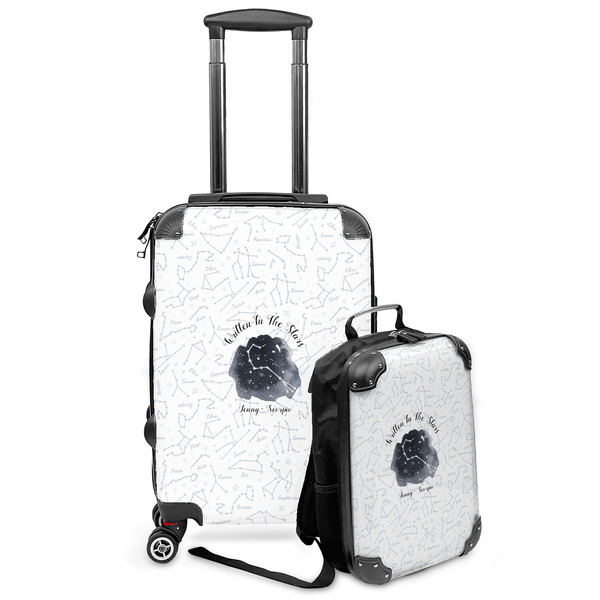 Custom Zodiac Constellations Kids 2-Piece Luggage Set - Suitcase & Backpack (Personalized)