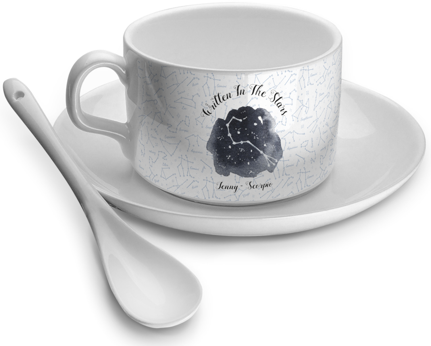 Zodiac Constellations Tea Cups (Personalized) YouCustomizeIt