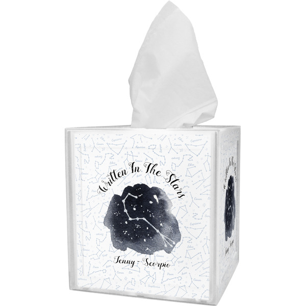 Custom Zodiac Constellations Tissue Box Cover (Personalized)