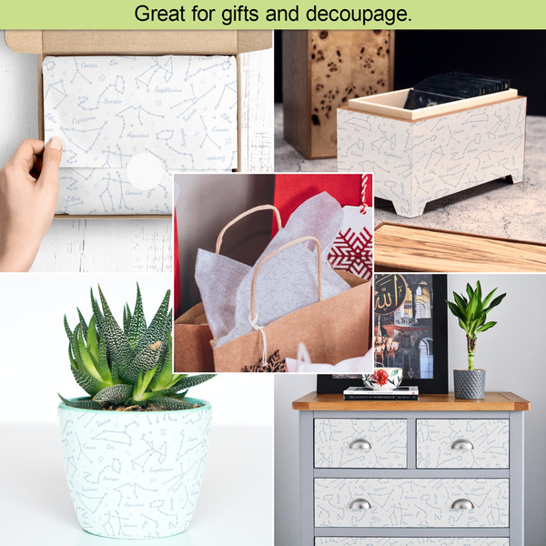 Zodiac Constellations Tissue Paper - In Use Collage