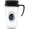 Zodiac Constellations Travel Mug with Black Handle - Front
