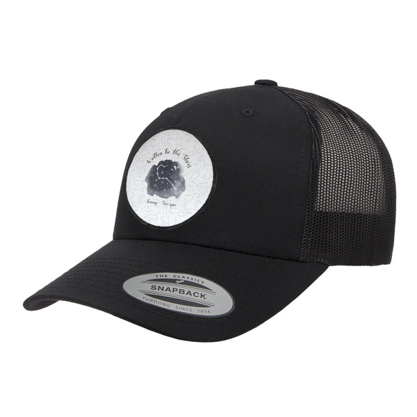 Custom Zodiac Constellations Trucker Hat - Black (Personalized)