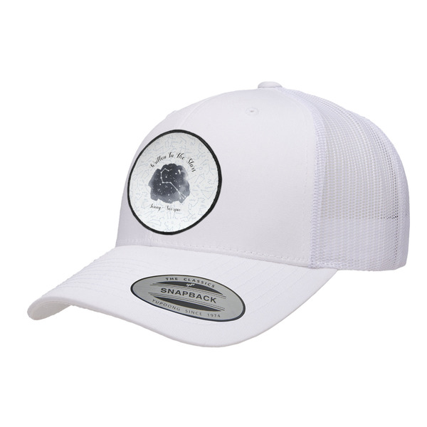Custom Zodiac Constellations Trucker Hat - White (Personalized)