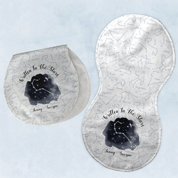 Zodiac Constellations Burp Pads - Velour - Set of 2 w/ Name or Text