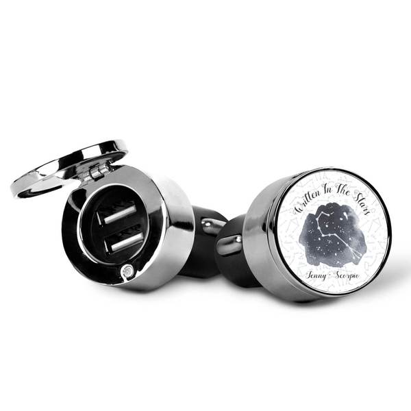 Zodiac Constellations USB Car Charger - Open & Closed