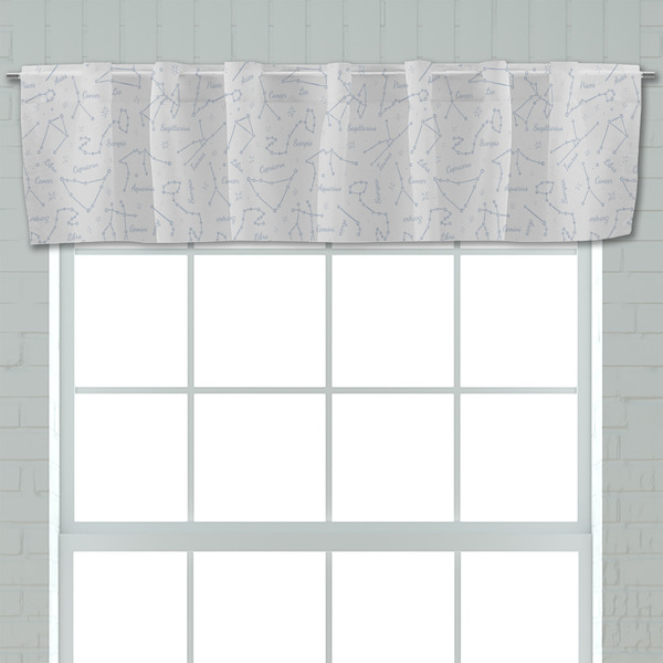 Zodiac Constellations Valance - Closeup on window