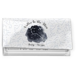 Zodiac Constellations Vinyl Checkbook Cover (Personalized)