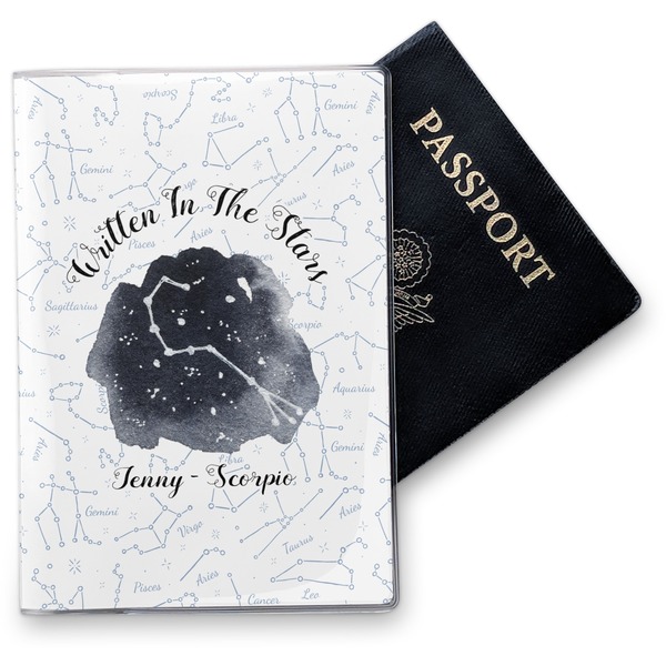Custom Zodiac Constellations Vinyl Passport Holder (Personalized)