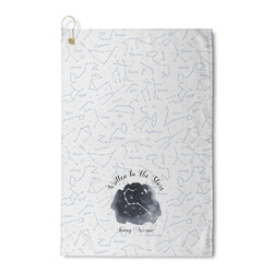Zodiac Constellations Waffle Weave Golf Towel (Personalized)