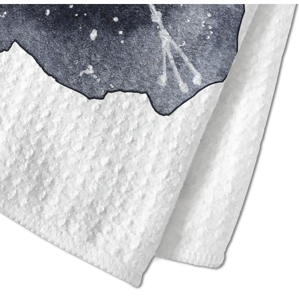Zodiac Constellations Waffle Weave Towel - Closeup of Material Image