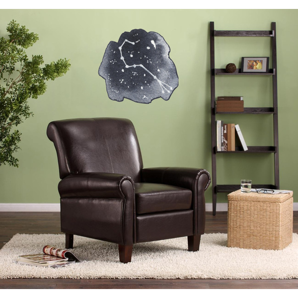 Zodiac Constellations Wall Graphic on Living Room Wall