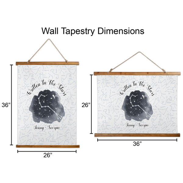 Zodiac Constellations Wall Hanging Tapestries - Parent/Sizing