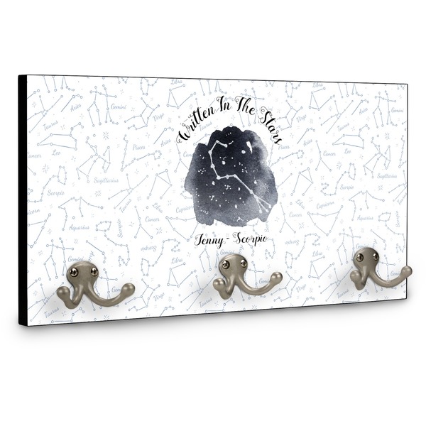 Zodiac Constellations Wall Mounted Coat Hanger - Side View