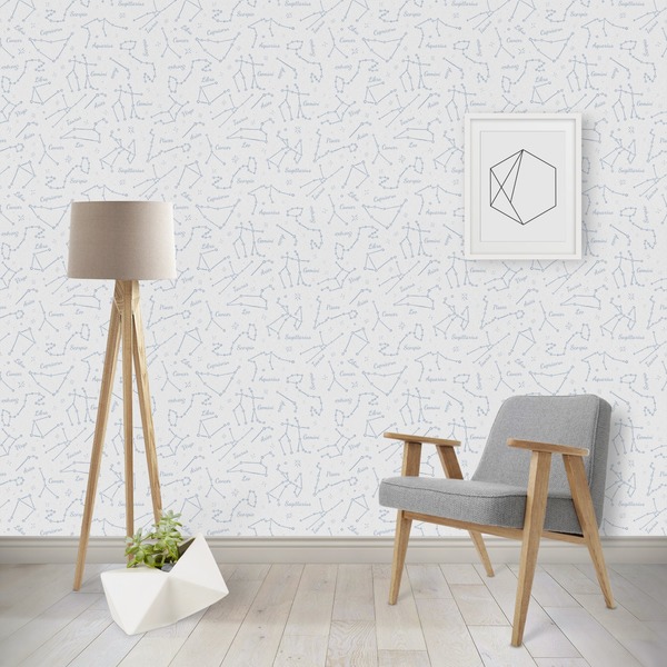 Custom Zodiac Constellations Wallpaper & Surface Covering (Water Activated - Removable)