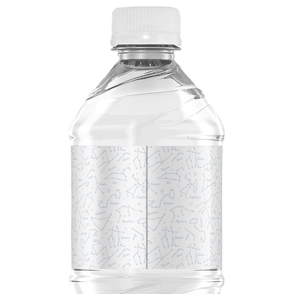 Zodiac Constellations Water Bottle Label - Back View