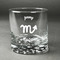 Zodiac Constellations Whiskey Glass - Front/Approval