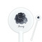 Zodiac Constellations 5.5" Round Plastic Stir Sticks - White - Single Sided (Personalized)