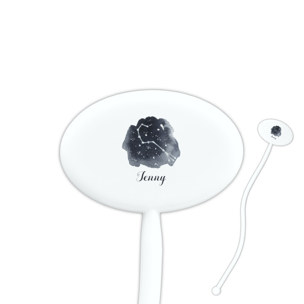Custom Zodiac Constellations Oval Plastic Stir Sticks (Personalized)