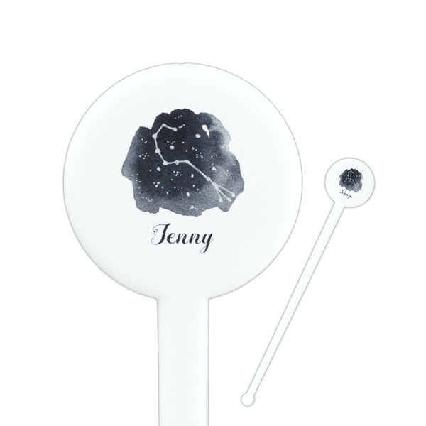 Custom Zodiac Constellations Round Plastic Stir Sticks (Personalized)