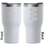 Zodiac Constellations RTIC Tumbler - White - Engraved Front & Back (Personalized)