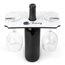 Zodiac Constellations Wine Bottle & Glass Holder (Personalized)