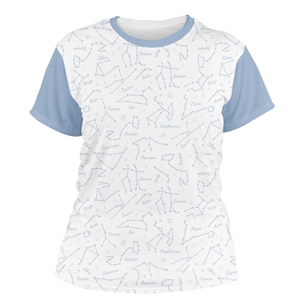 Custom Zodiac Constellations Women's Crew T-Shirt - Large