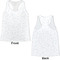 Zodiac Constellations Womens Racerback Tank Tops - Medium - Front and Back