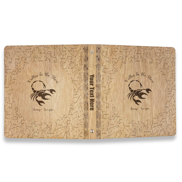 Zodiac Constellations Wood 3-Ring Binders - 1" Letter - Approval