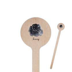 Zodiac Constellations 6" Round Wooden Stir Sticks - Double Sided (Personalized)