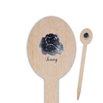 Zodiac Constellations Oval Wooden Food Picks - Single Sided (Personalized)