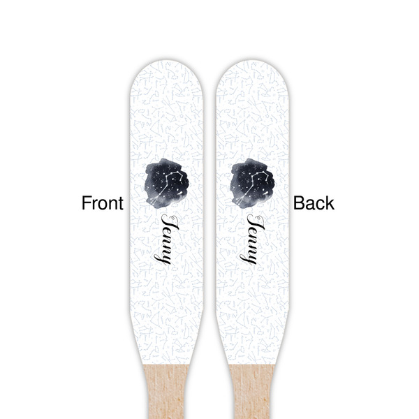 Zodiac Constellations Wooden Food Pick - Paddle - Double Sided - Front & Back