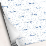 Zodiac Constellations Wrapping Paper Sheets - Single-Sided - 20" x 28" (Personalized)