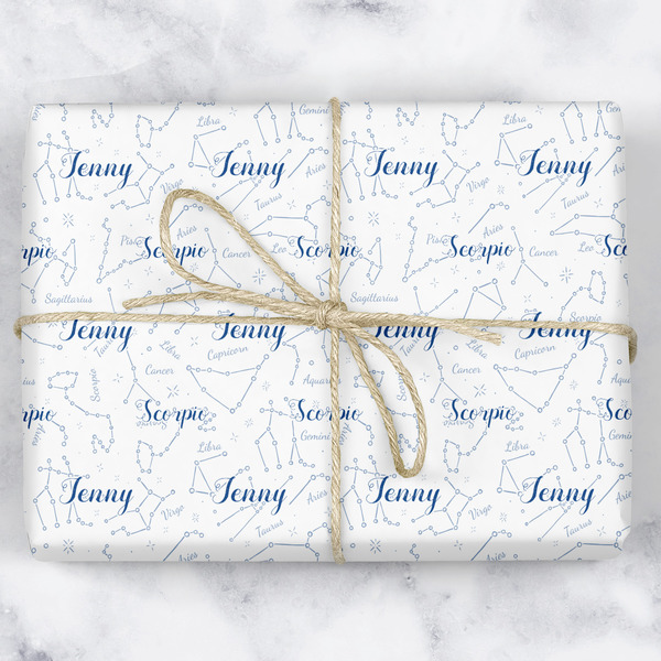 Custom Zodiac Constellations Wrapping Paper (Personalized)