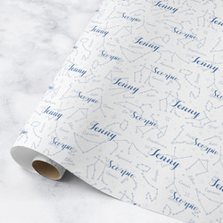 Zodiac Constellations Wrapping Paper Roll - Medium - Matte (Personalized)