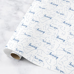 Zodiac Constellations Wrapping Paper Roll - Small (Personalized)