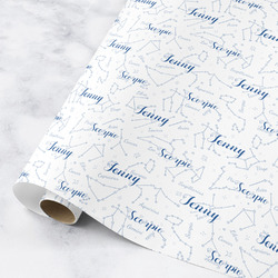 Zodiac Constellations Wrapping Paper Roll - Medium (Personalized)