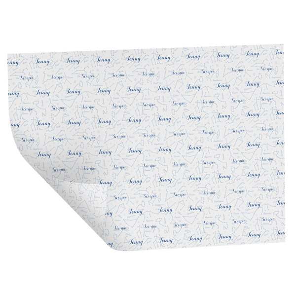 Custom Zodiac Constellations Wrapping Paper Sheets - Double-Sided - 20" x 28" (Personalized)