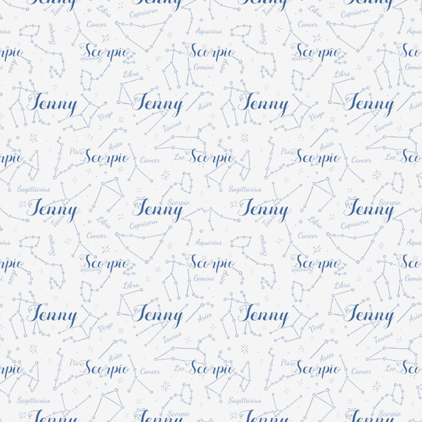 Zodiac Constellations Wrapping Paper Square