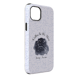 Zodiac Constellations iPhone Case - Rubber Lined - iPhone 14 Plus (Personalized)