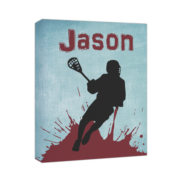 Custom Lacrosse Canvas Print - 11x14 (Personalized)