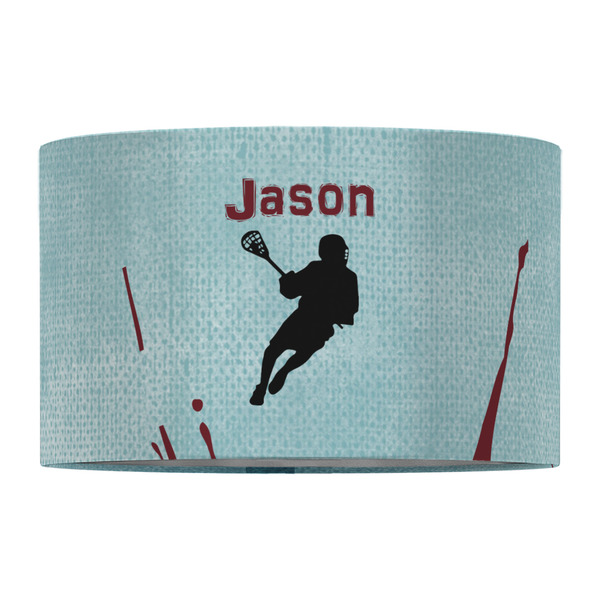 Lacrosse 12" Drum Lampshade - FRONT (Fabric)