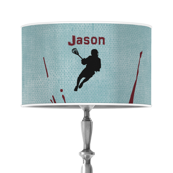 Custom Lacrosse 12" Drum Lamp Shade - Poly-film (Personalized)