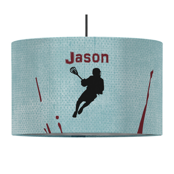 Lacrosse 12" Drum Lampshade - PENDANT (Fabric)