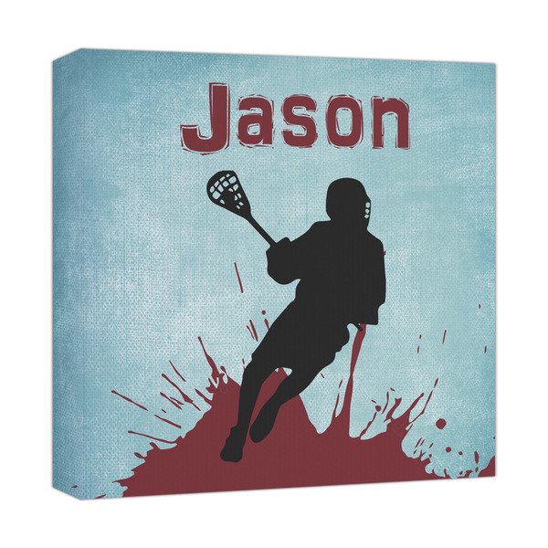 Custom Lacrosse Canvas Print - 12x12 (Personalized)